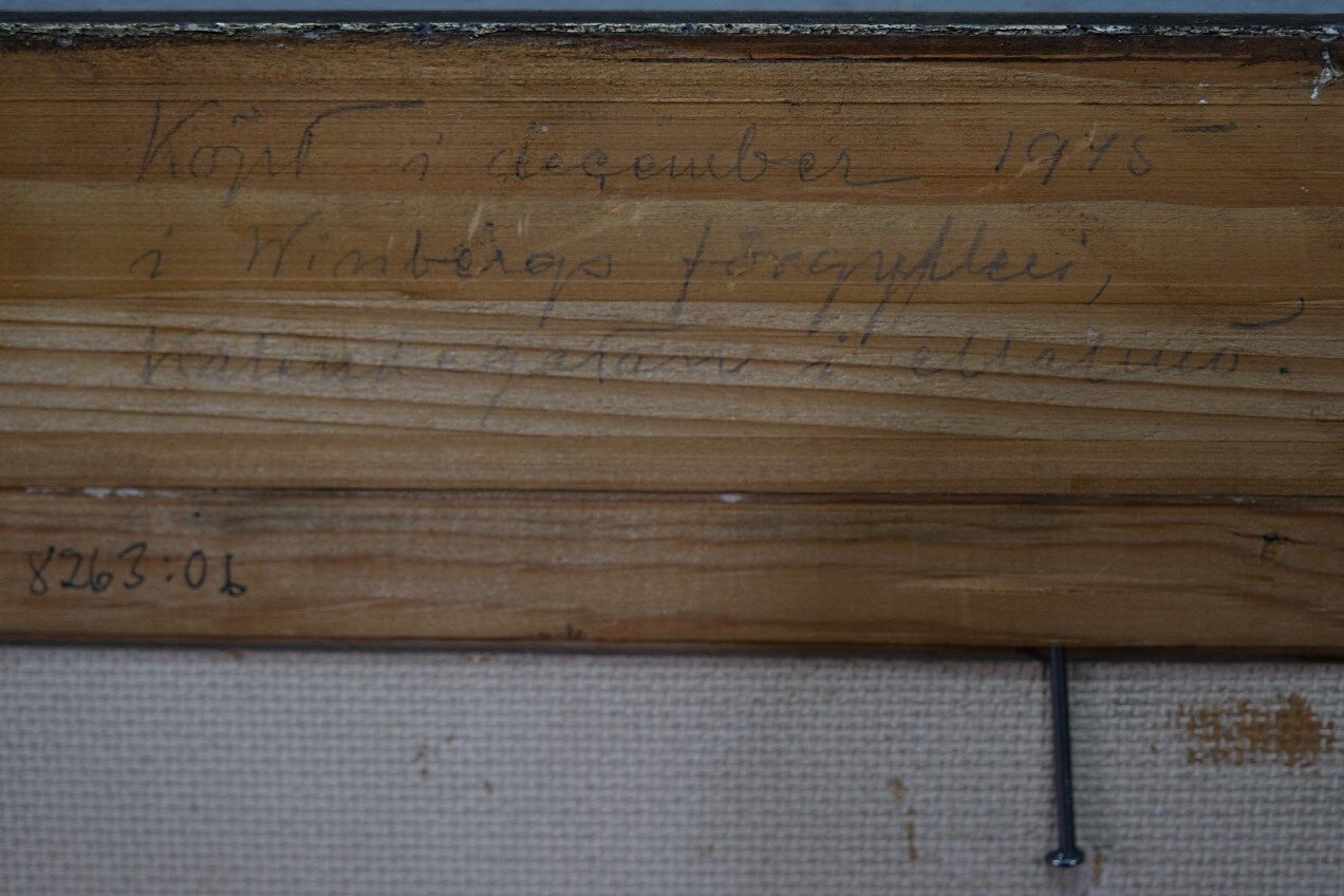 Emil Johan Olsson  (1890-1964), Swedish Modern Painting, 1945, Oil on Panel