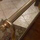 Servant table in gilded metal and mahogany mid-twentieth century
