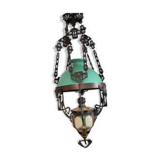 Oil lamp hanging