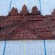 Carved wooden relief, reproduction of the Angkor Wat temple.