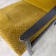 Vintage Yellow Fabric Armchair: Mid-Century Modern Lounge Chair