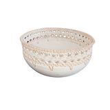 Wooden Bowl with Rattan Details - Set of 3