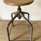 Adjustable screw workshop stool, 1960s