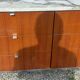 Florence Knoll buffet in wood and marble with chrome legs from the 1970s.
