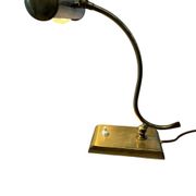 Vintage desk lamp in gilded brass / desk lamp / banker’s lamp