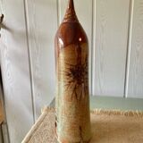 Glazed stoneware wall vase with tree decoration – ca. 1960–1980