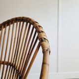Adult rattan shell chair