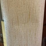 Vintage chrome metal table lamp with fabric in the style of Staff Leuchten, 1989.