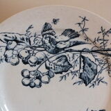 3 Flat plates in Iron Earth HB Choisy bird décor