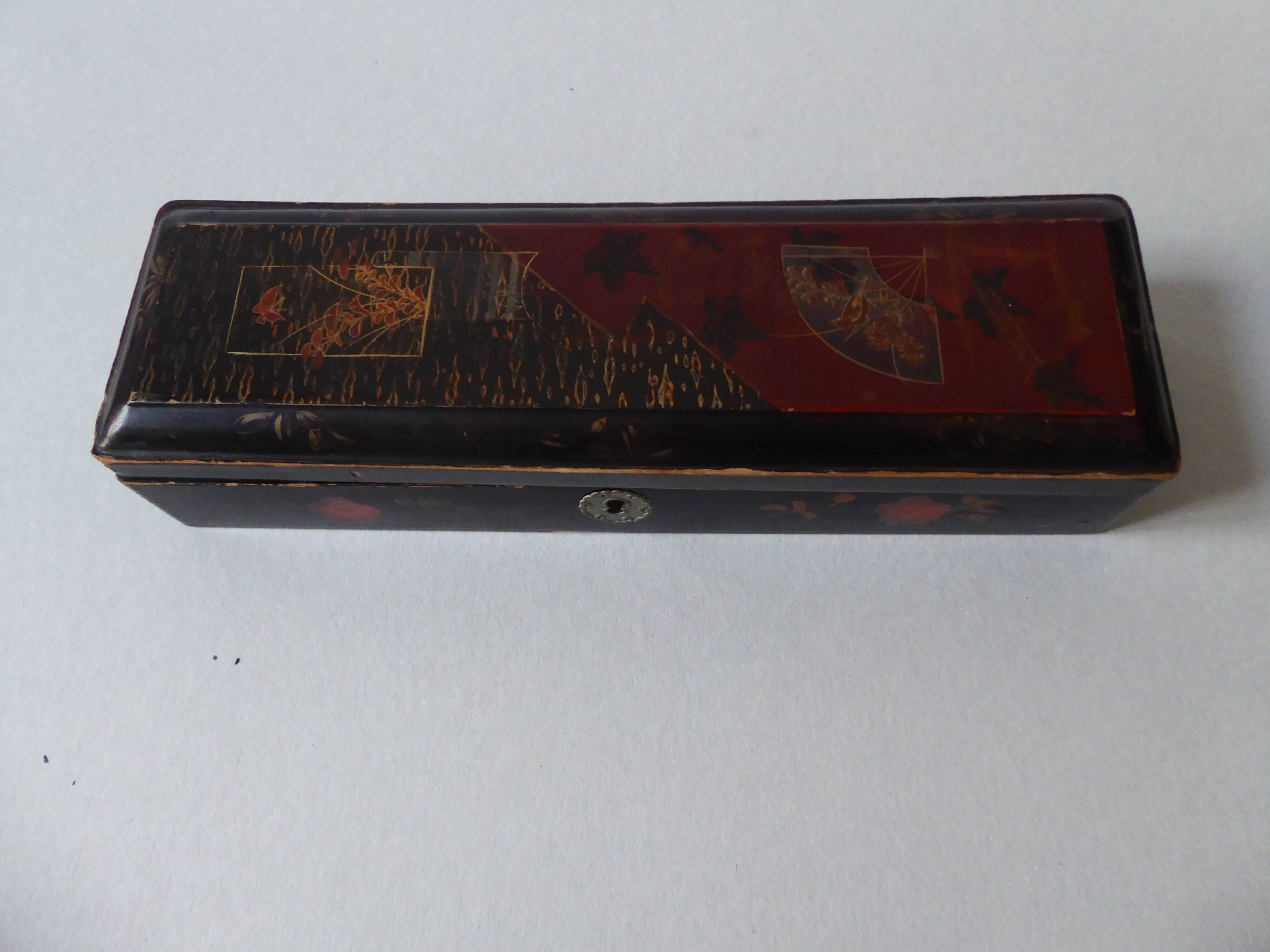 Painted and lase wooden box