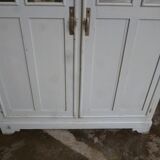 Old white patina workshop cabinet