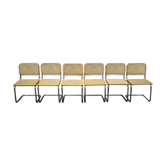 Set of 6 chairs Marcel Breuer model cesca B32