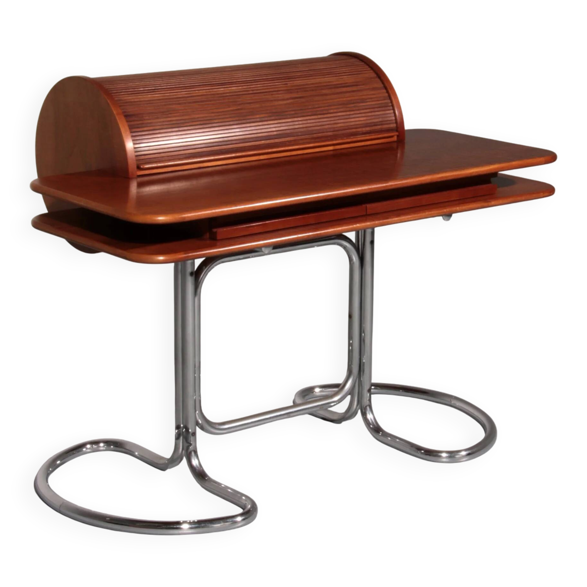 Italian design “Maia” walnut desk by Giotto Stoppino for Bernini, 1960s