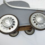 40 year old doll stroller, wood and aluminum