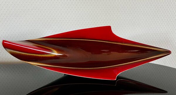 Grande Coupe Vintage • Centre de Table •  XXL • Céramique • Verceram • 1950