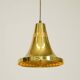 60s Hans-Agne Jakobsson brass pendant lamp Model T 598, by Markaryd Sweden