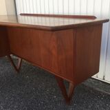 Peter Lovig Nielsen's Scandinavian teak boomerang desk from the 60s