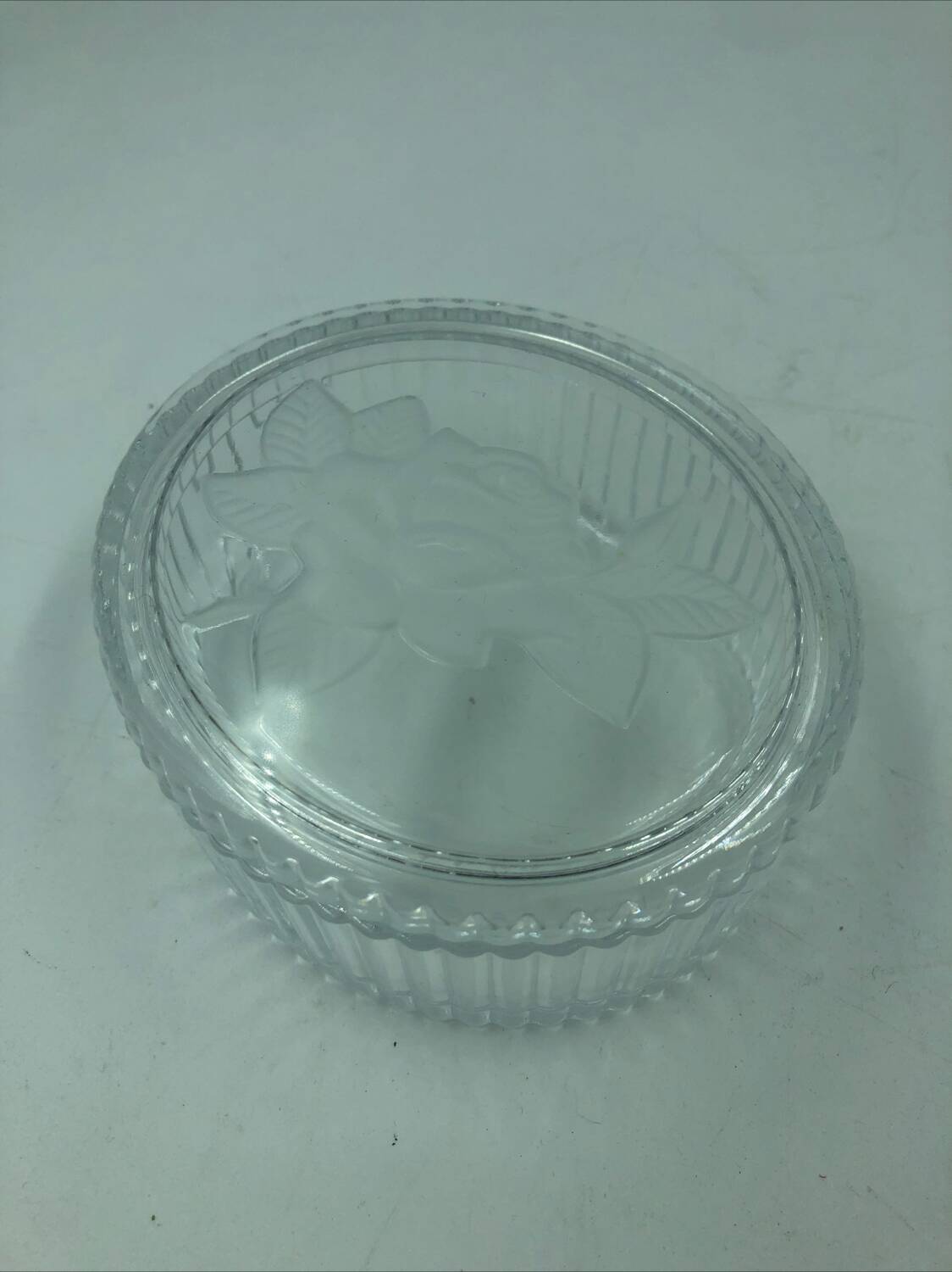 Antique crystal candy box