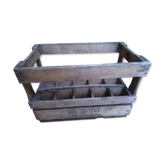 Wooden locker 15 bottles Cardot wine