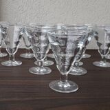 12 stemmed glasses