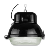 Industrial hanging lamp in black from Mesko, 1960