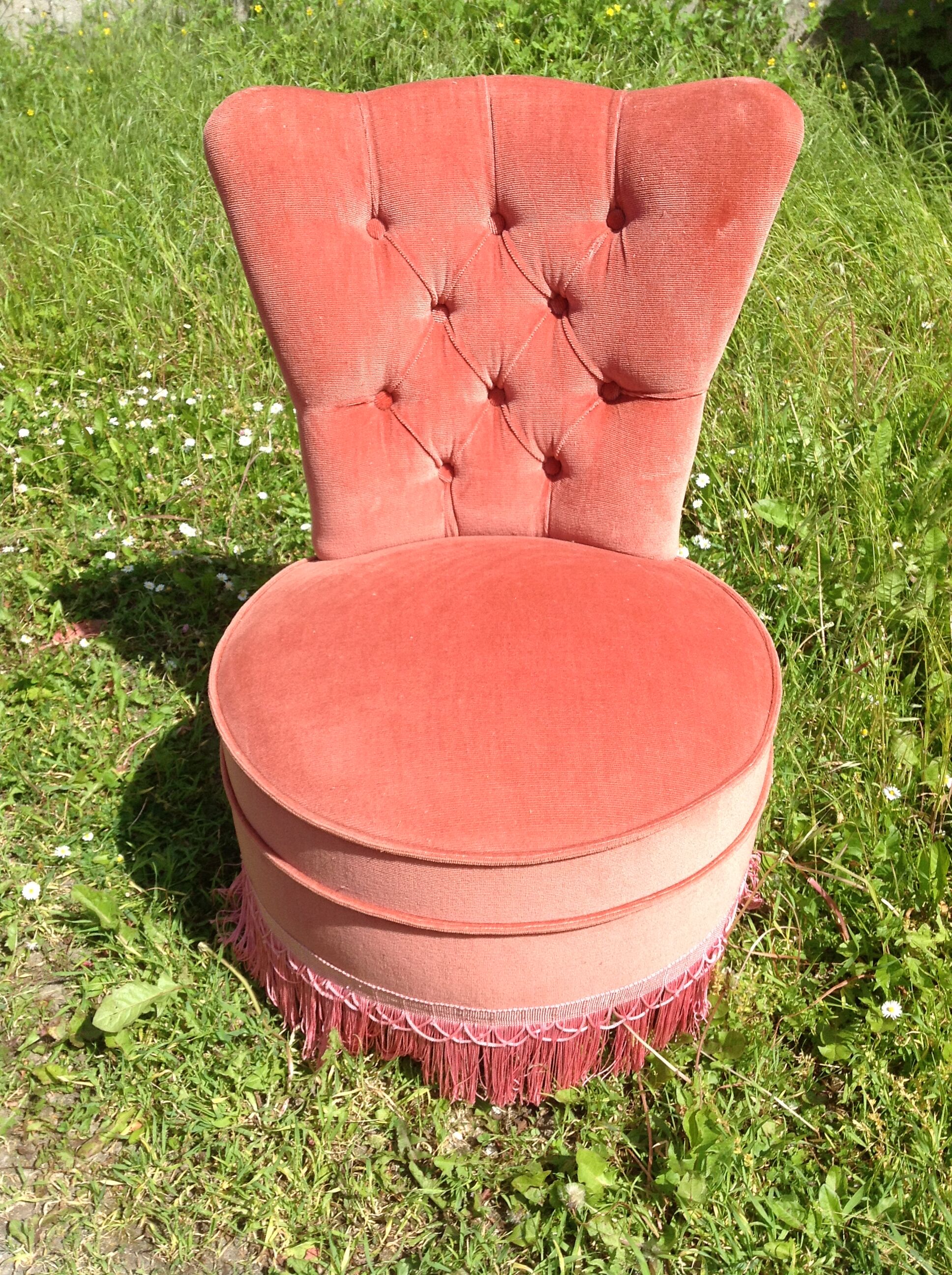 Pink low chair