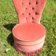 Fauteuil crapaud rose
