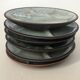 Set of 6 ceramic plates compartmentalized