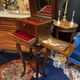 Walnut jewelry cabinet with marquetry decoration, early 19th century, Restoration
