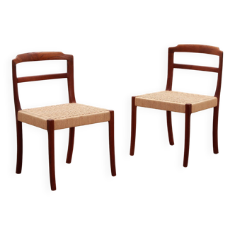 Danish Design Dining Room Chairs Ole Wanscher 1960 Teak