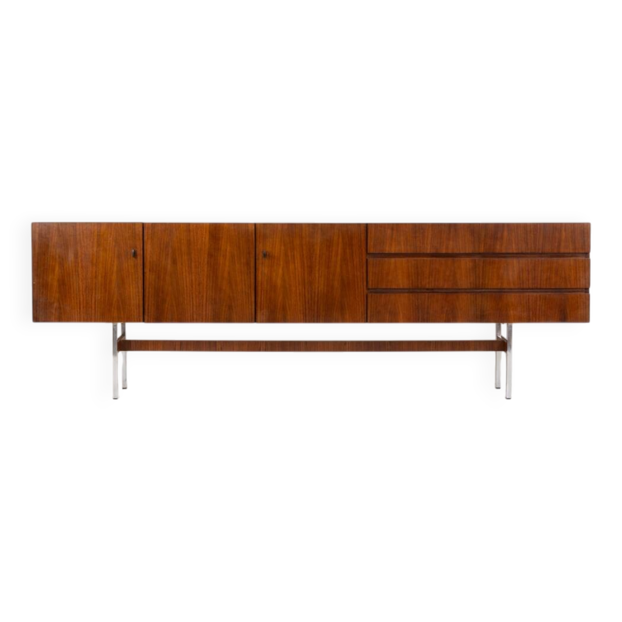 XL sideboard in rosewood by Musterring (Germany, 1960s).