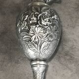 Ewer, Mauro Manetti art foundry, floral embossed decoration and bird's head handle