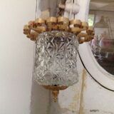 Glass and brass hanging