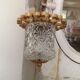 Suspension en verre et laiton
