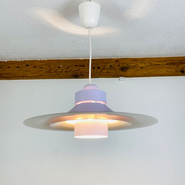Suspension scandinave Horn 755 années 60 space age mauve