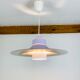 Scandinavian suspension lamp Horn 755 from the 1960s space age in mauve.