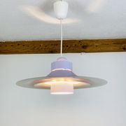 Scandinavian suspension lamp Horn 755 from the 1960s space age in mauve.