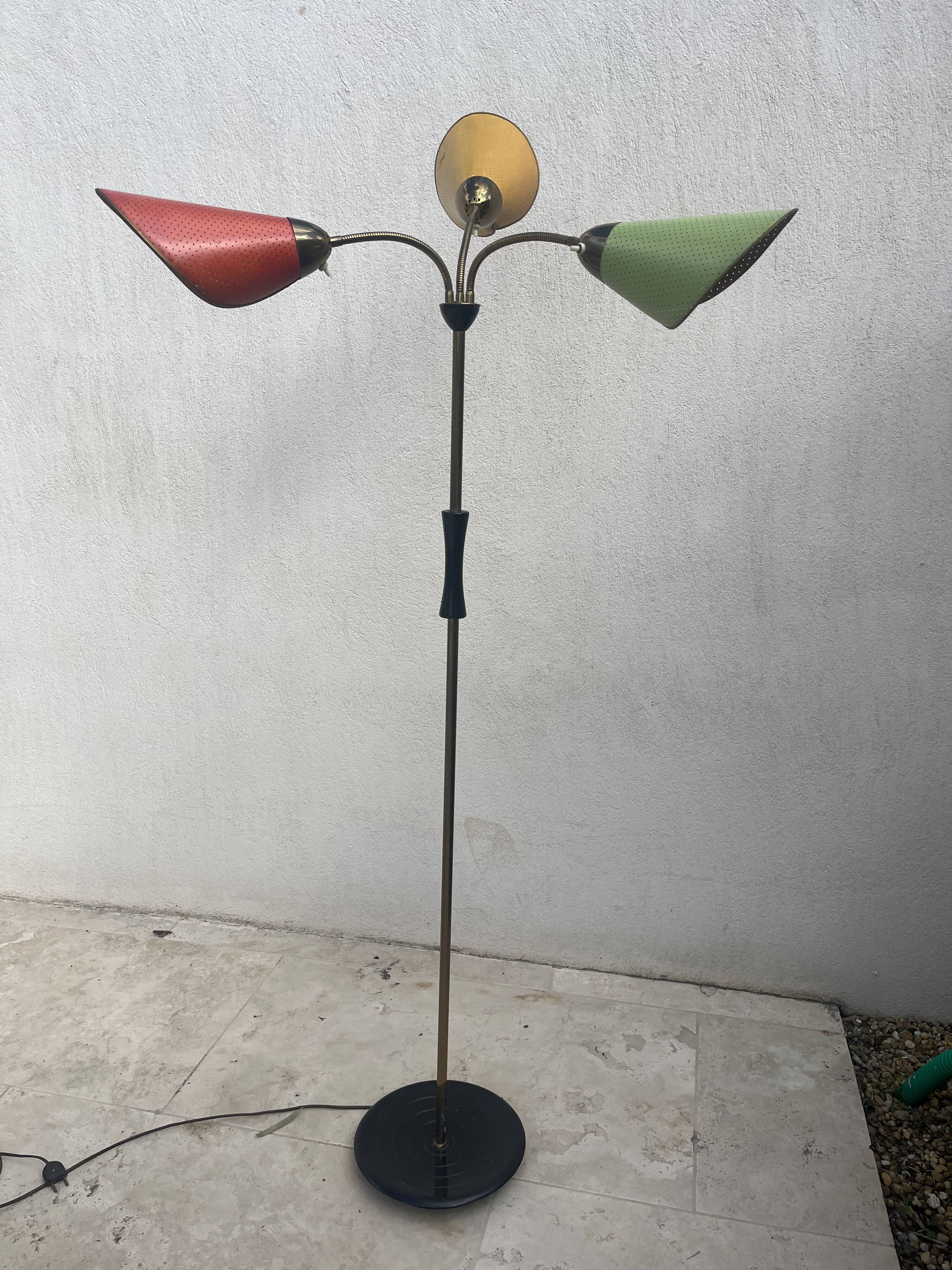 1960s designer floor lamp for Lidokov