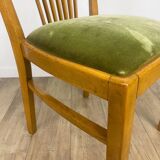 Duo of 50s Scandinavian style bar chairs