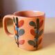 Cornean vintage stoneware mugs 60s