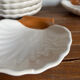 6 shell-shaped bowls