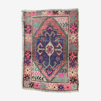 Vintage turkish oushak rug 115x83 cm carpet