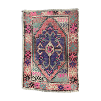 Vintage turkish oushak rug 115x83 cm carpet