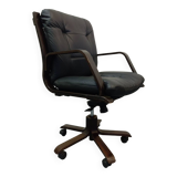 Westnofa Scandinavian office armchair in leather