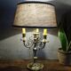 Antique copper candlesticks, mounted as lamps