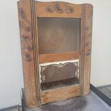 Armoire vitrine murale année 1960