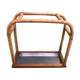Porte-parapluie rotin année 60