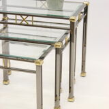 nest side tables Tables Miniset Gold and silver Eicholtz Lindon