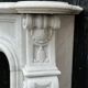 Louis XV style fireplace in Carrara marble circa 1980