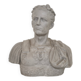 Italian Bust of Caesar in Plaster and Fiberglass, 1960